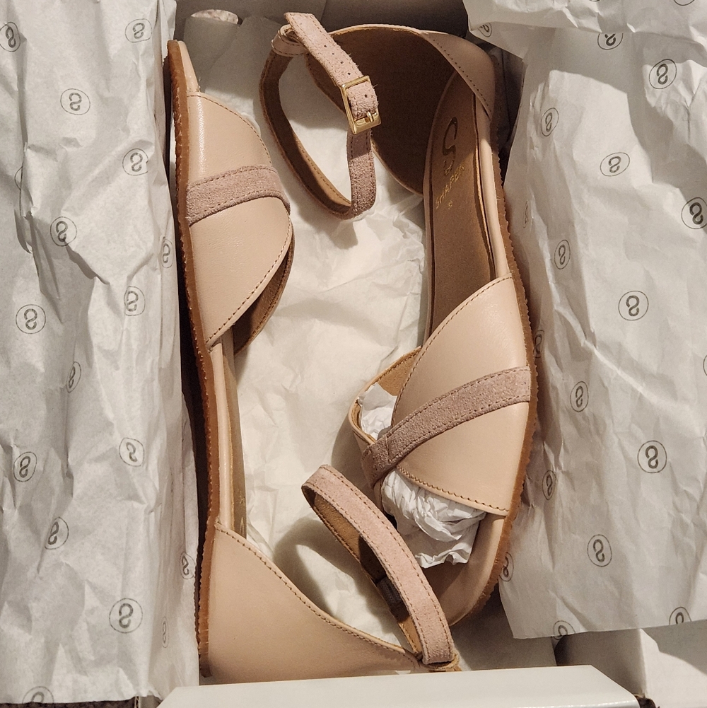 Shapen Barefoot Petal 2.0 Sandal Light Rose EUC Size 35 WIDE - Picture 5 of 10
